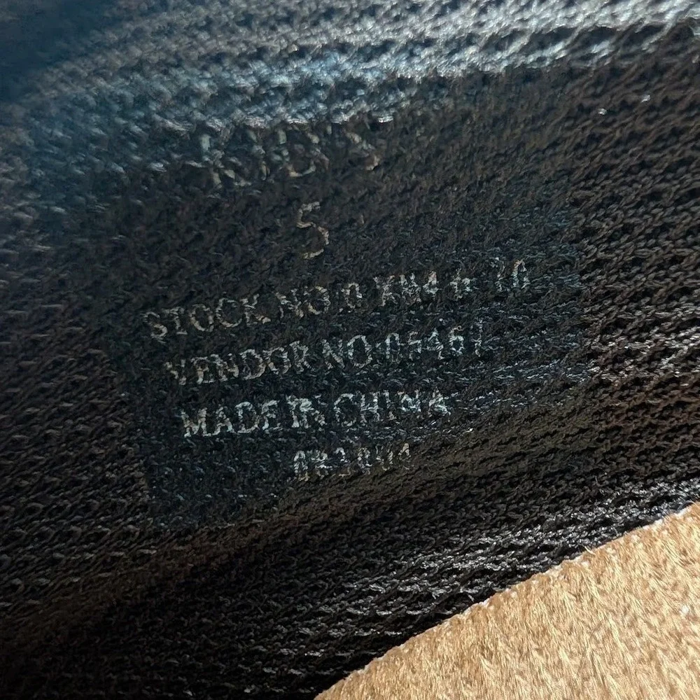 LL Bean Storm Chaser Slip On Duck Boots Brown‎ Black Suede Kid's Size 5